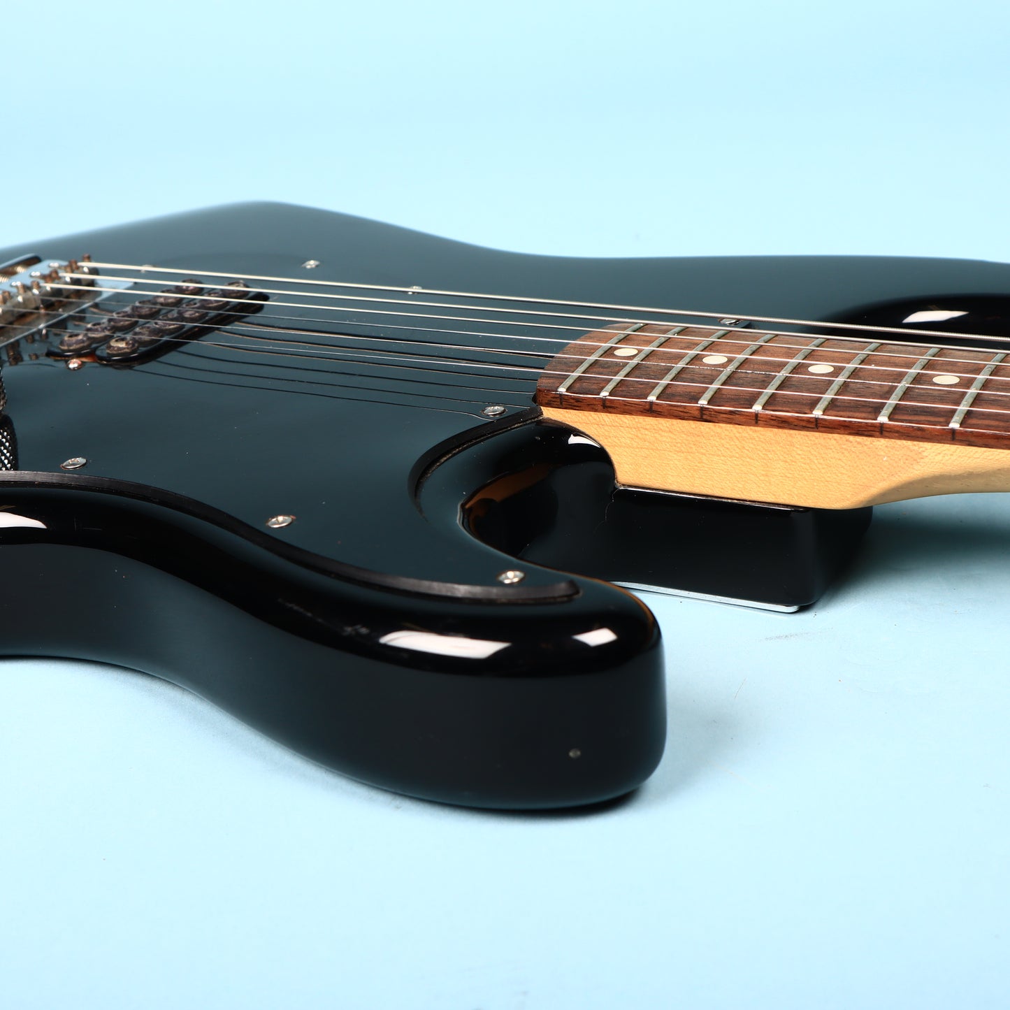 2002 Squier Tom Delonge Stratocaster Electric Guitar Black