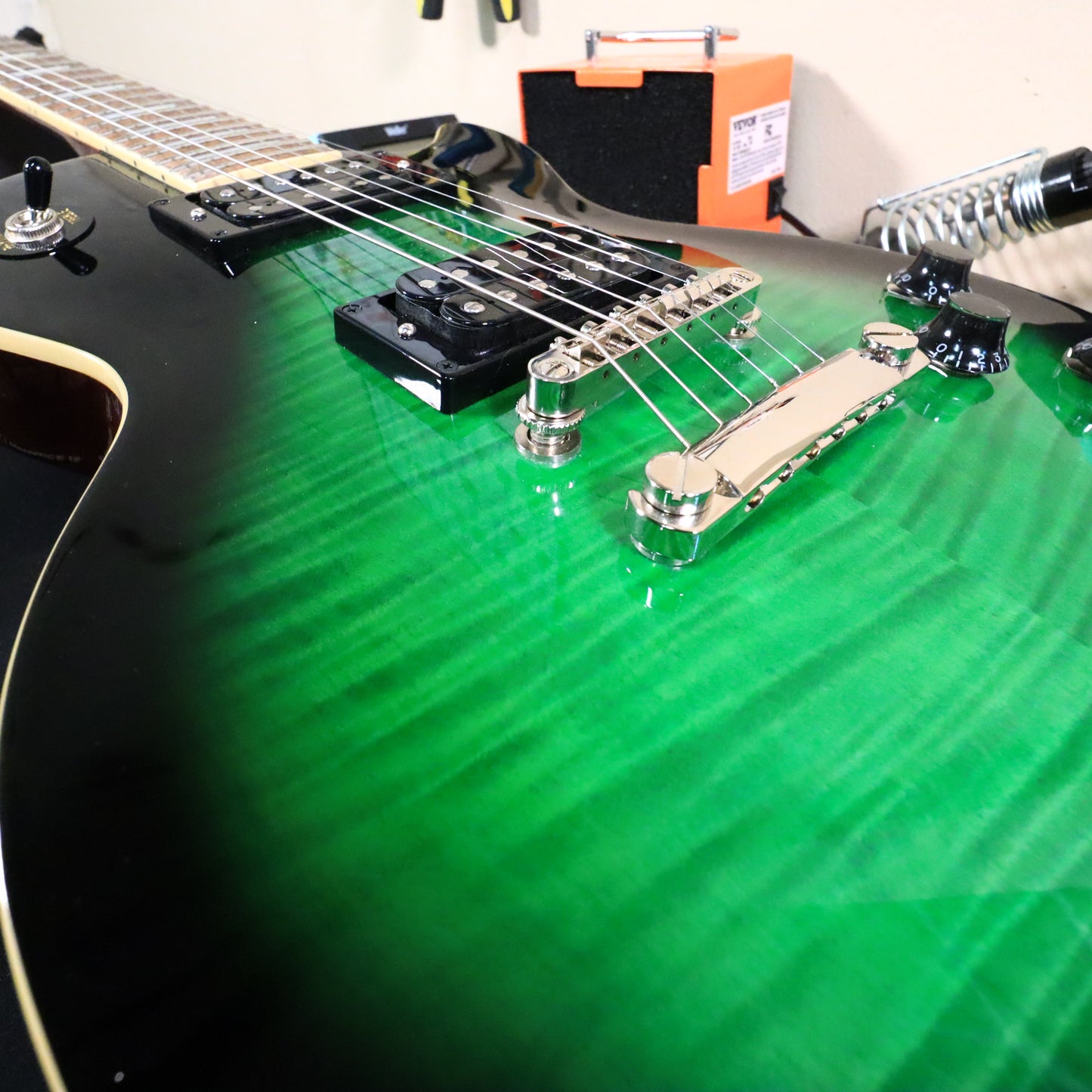 2022 Epiphone Slash Les Paul Limited Edition Green Anaconda Burst