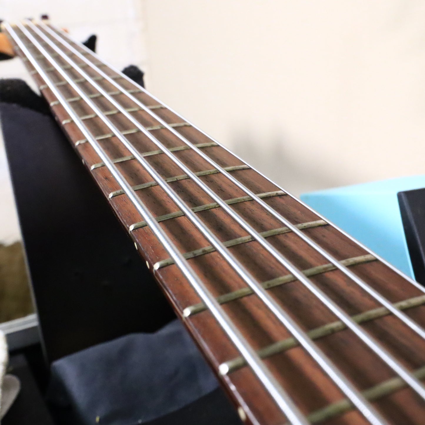 Tobias USA 5-String Bass Neck Through Guitar Zebrawood