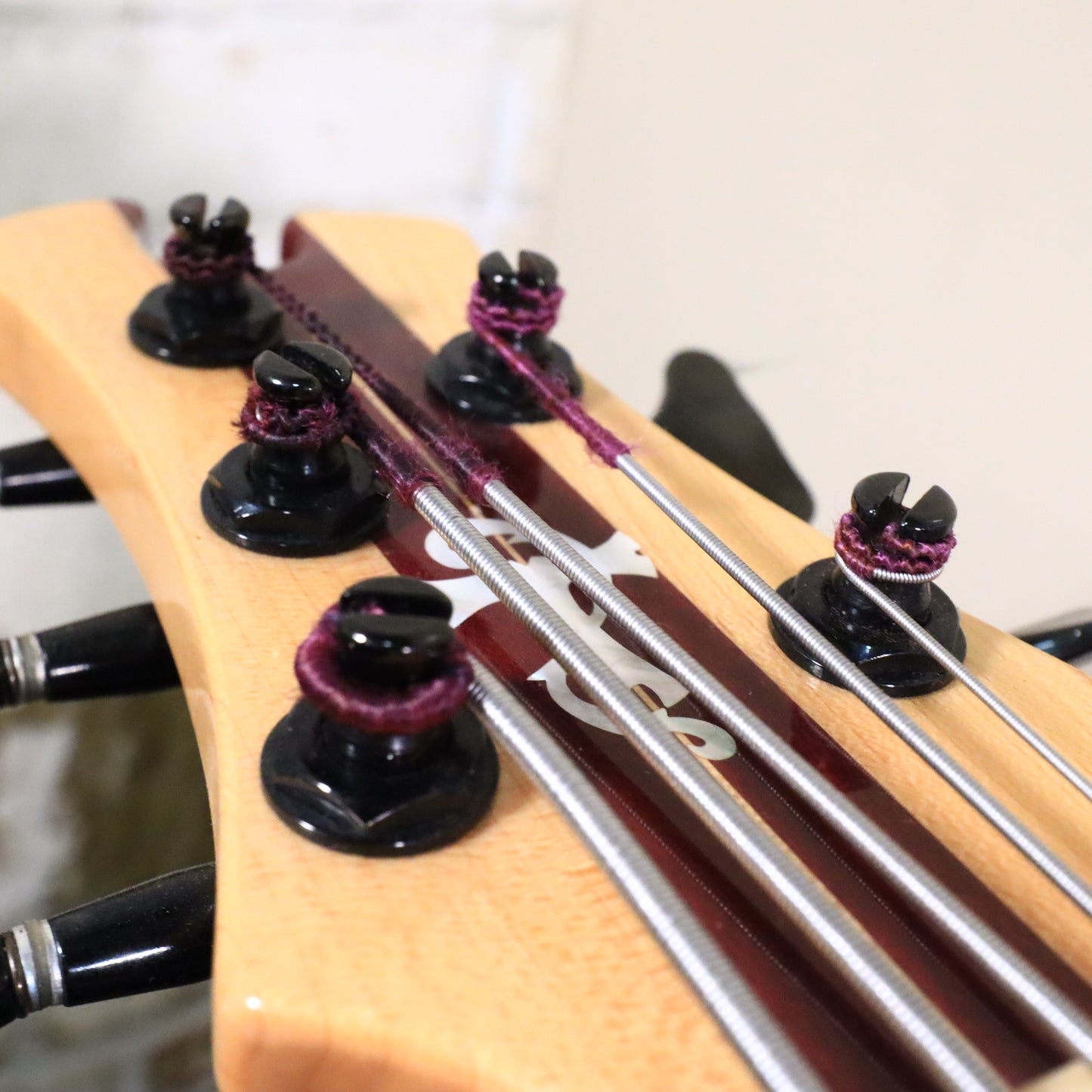 Tobias USA 5-String Bass Neck Through Guitar Zebrawood