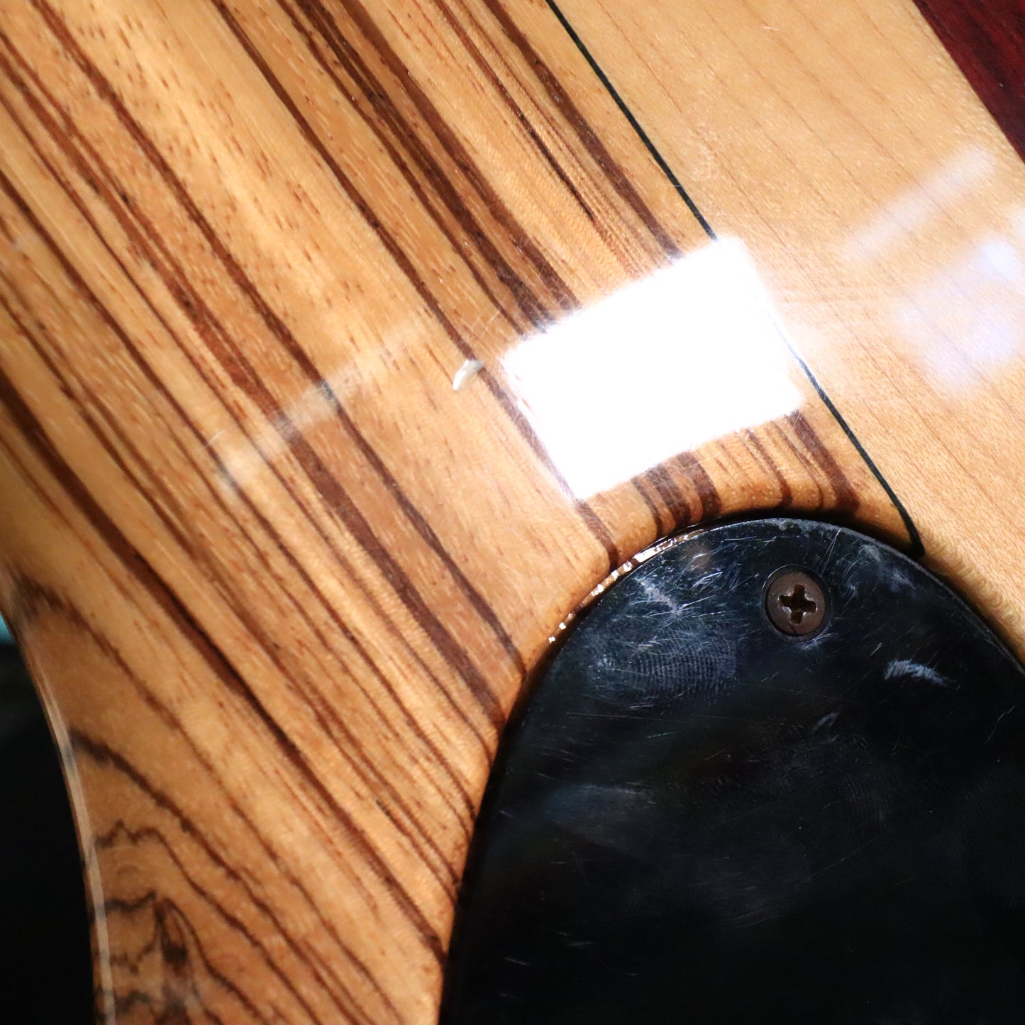 Tobias USA 5-String Bass Neck Through Guitar Zebrawood