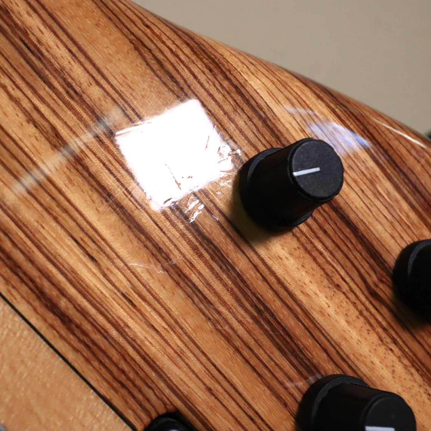 Tobias USA 5-String Bass Neck Through Guitar Zebrawood