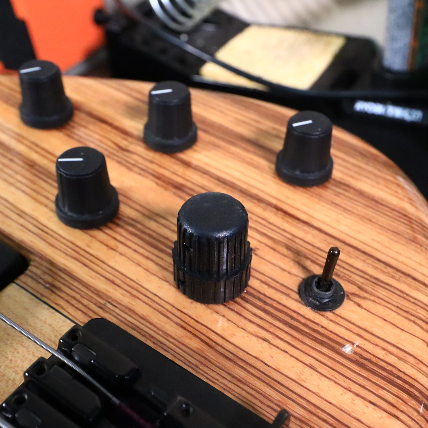 Tobias USA 5-String Bass Neck Through Guitar Zebrawood