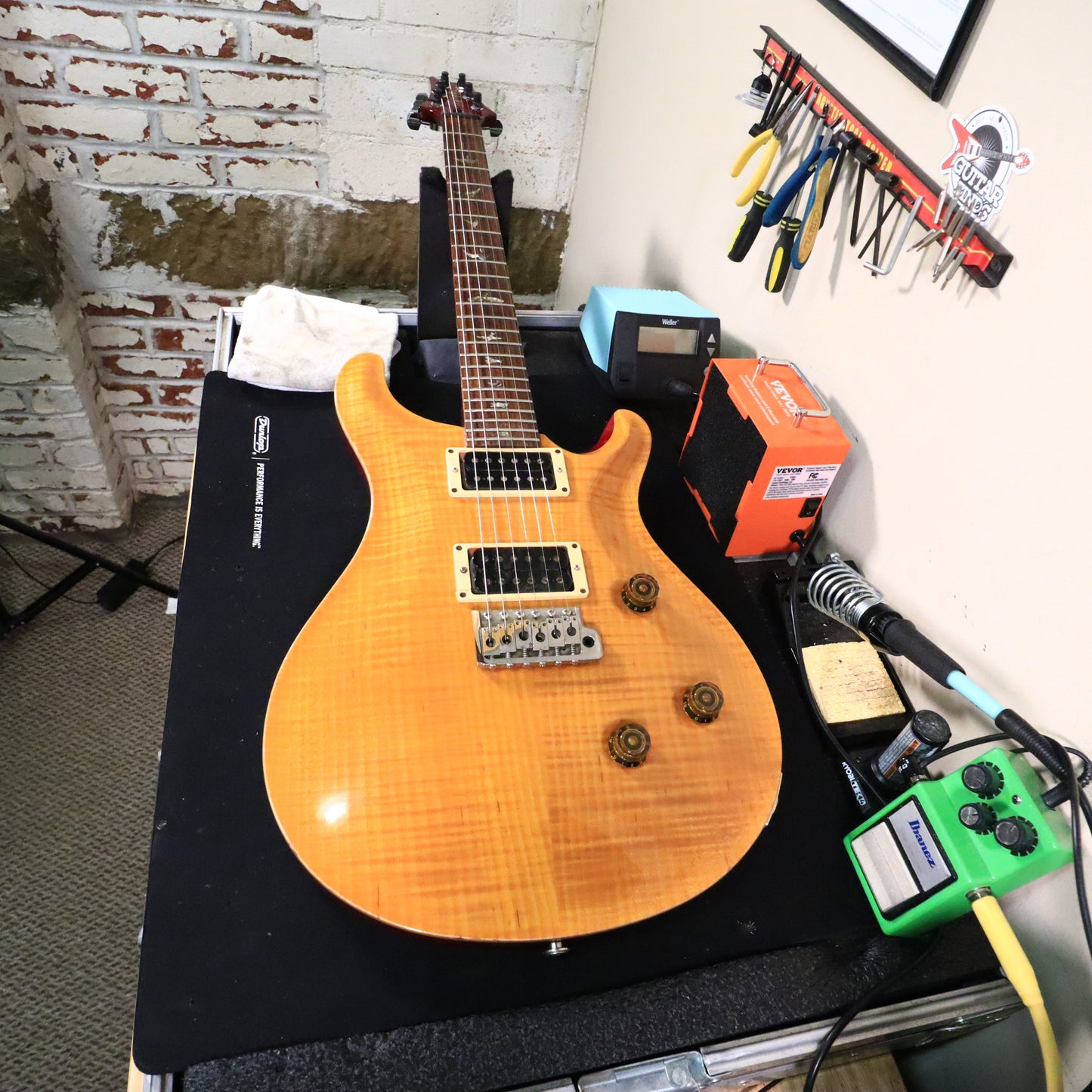 1997 Paul Reed Smith PRS Custom 24 10 Top Vintage Yellow Flame Top