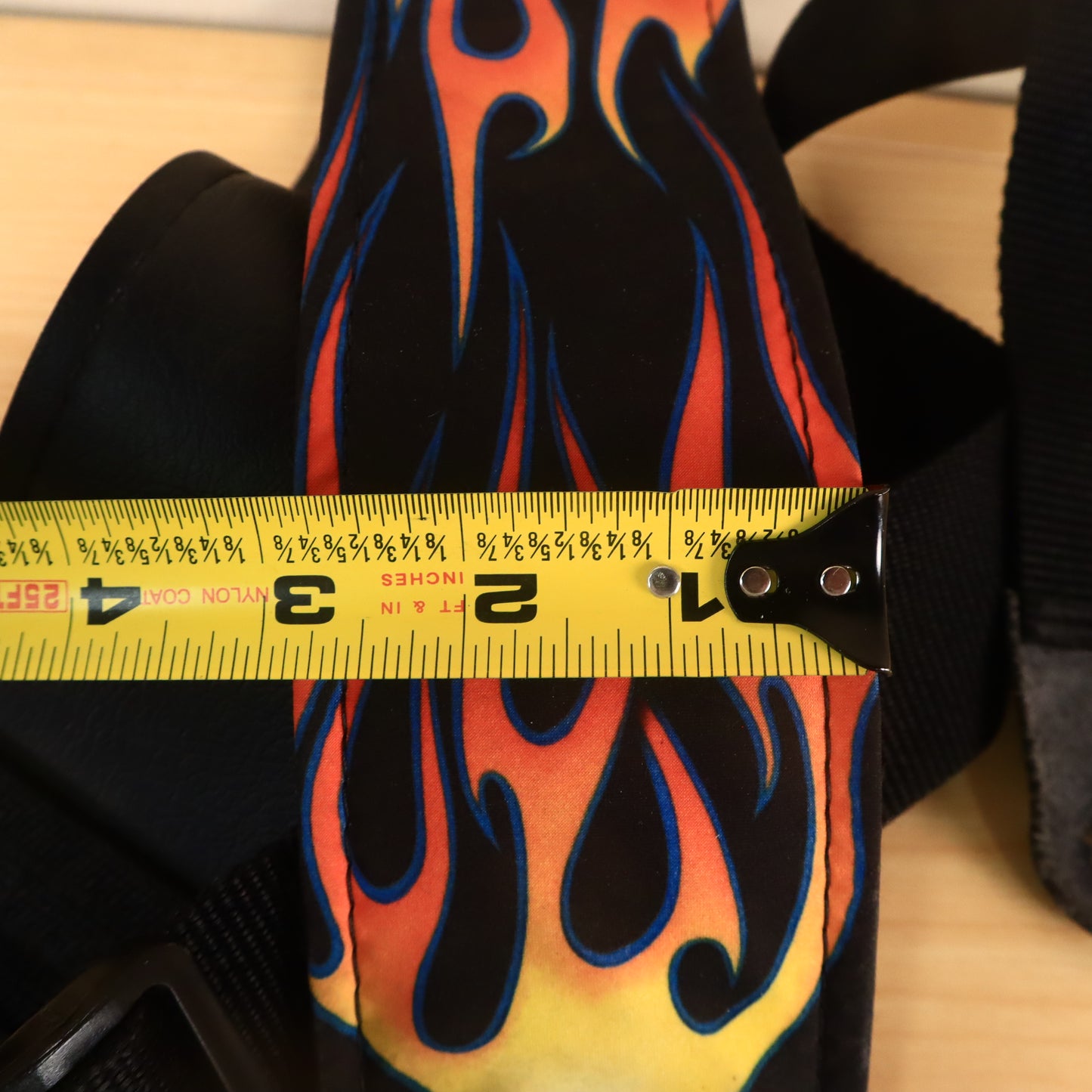 Ralph Marlin "Flames" 3" Inches Guitar Strap