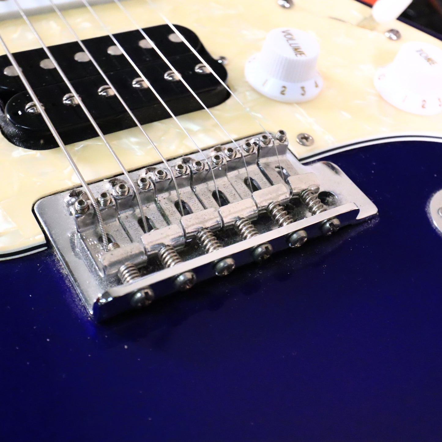 2000 Fender Stratocaster Mexico HSS Fat Strat Midnight Blue Purple