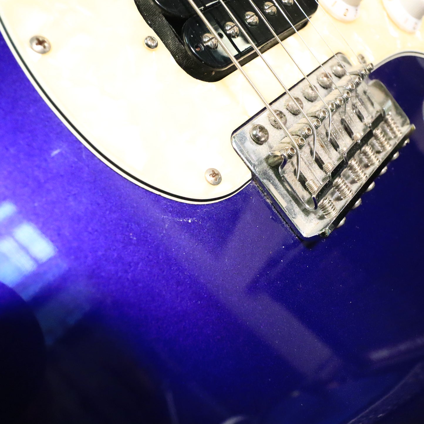 2000 Fender Stratocaster Mexico HSS Fat Strat Midnight Blue Purple