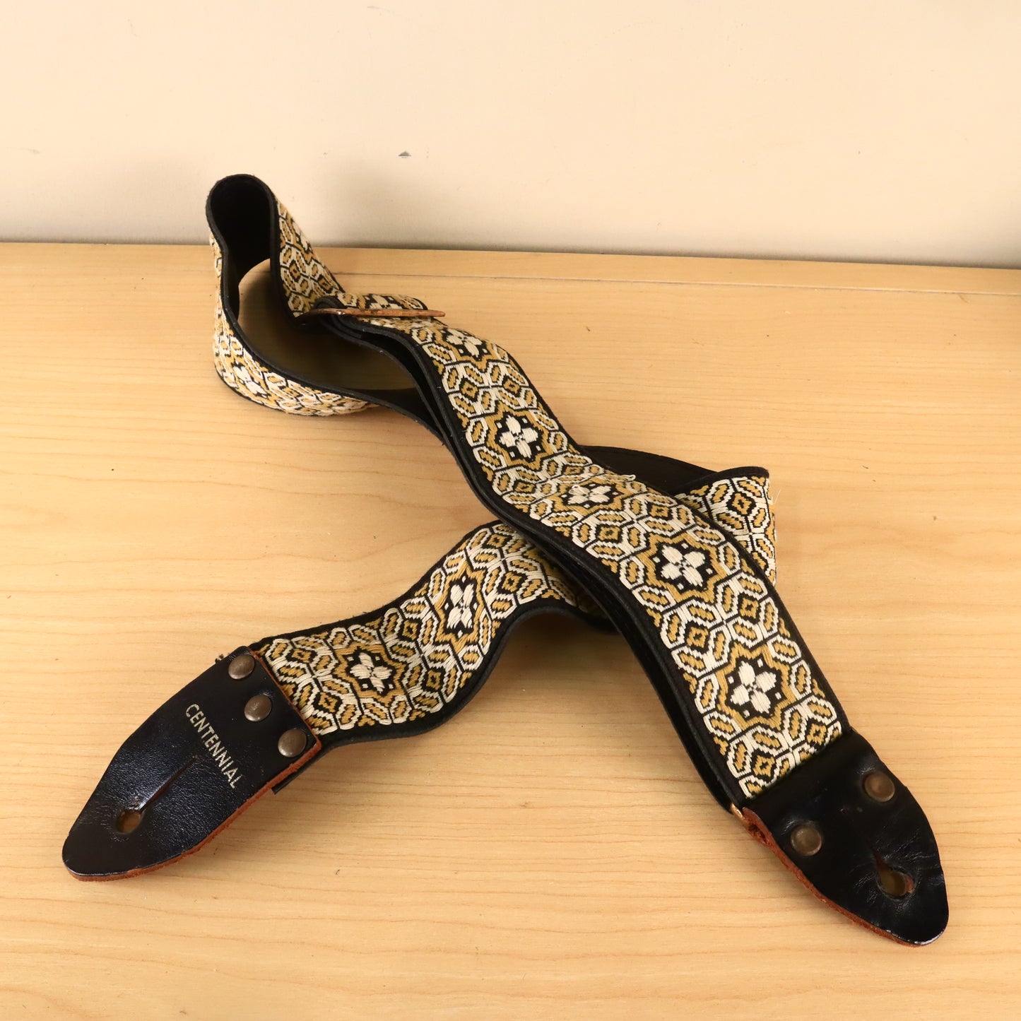 Vintage 70s Centennial Retro Hippie Bohemian Guitar Strap