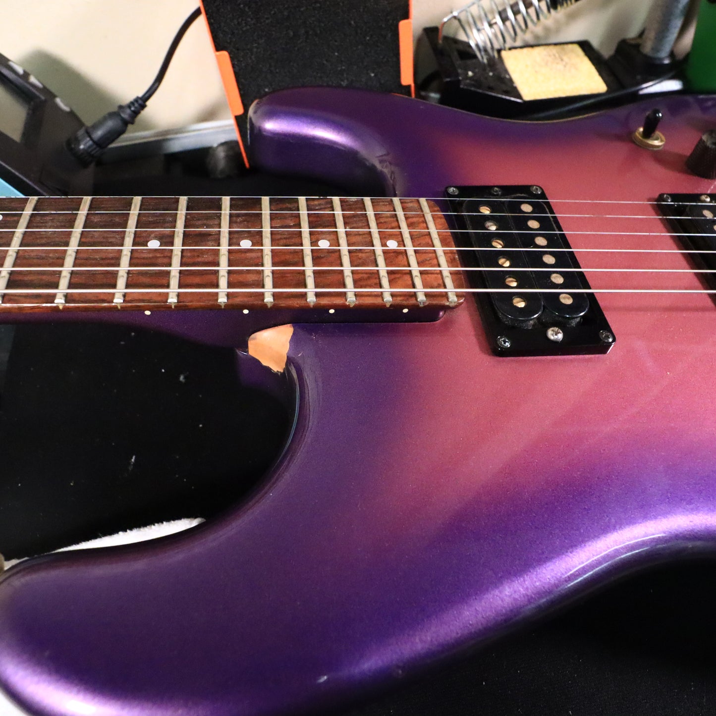 1983 Squier by Fender Contemporary JAV Royal Violet Purple ST852