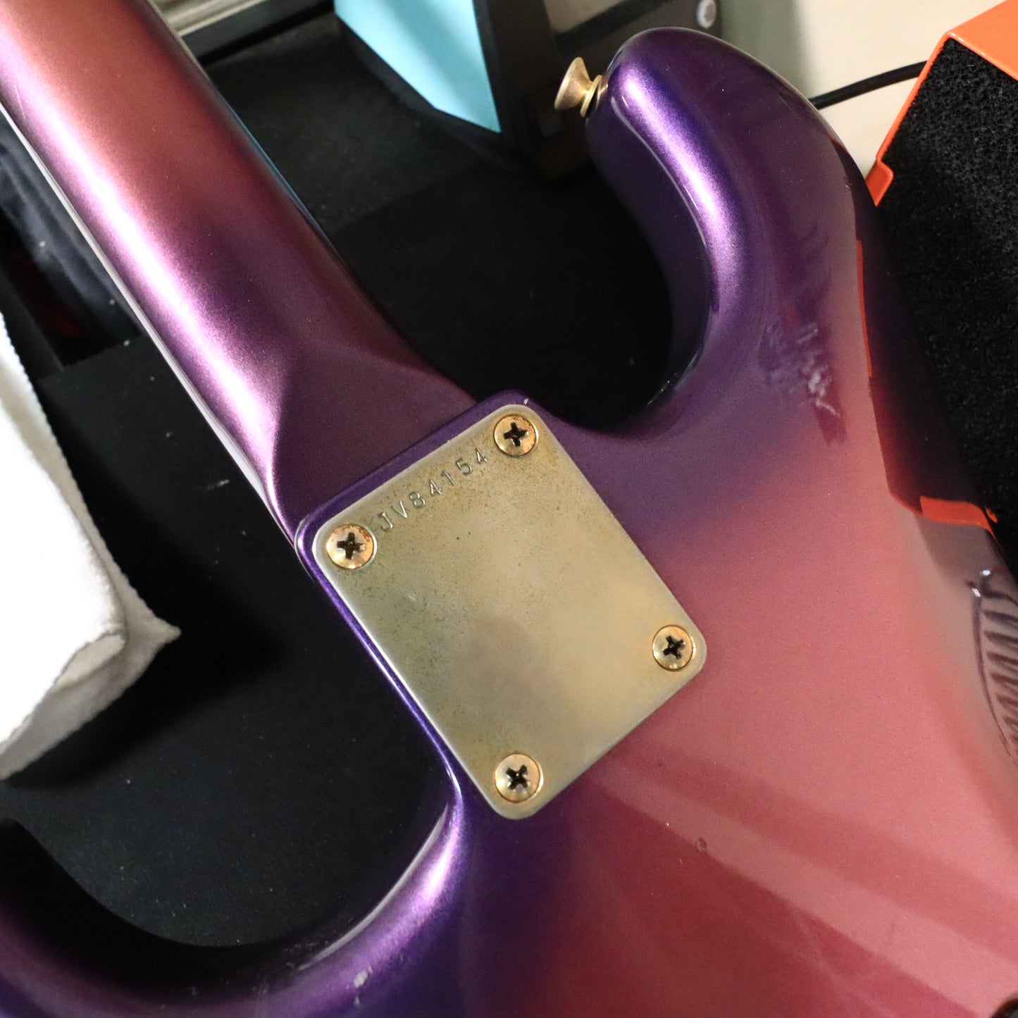1983 Squier by Fender Contemporary JAV Royal Violet Purple ST852