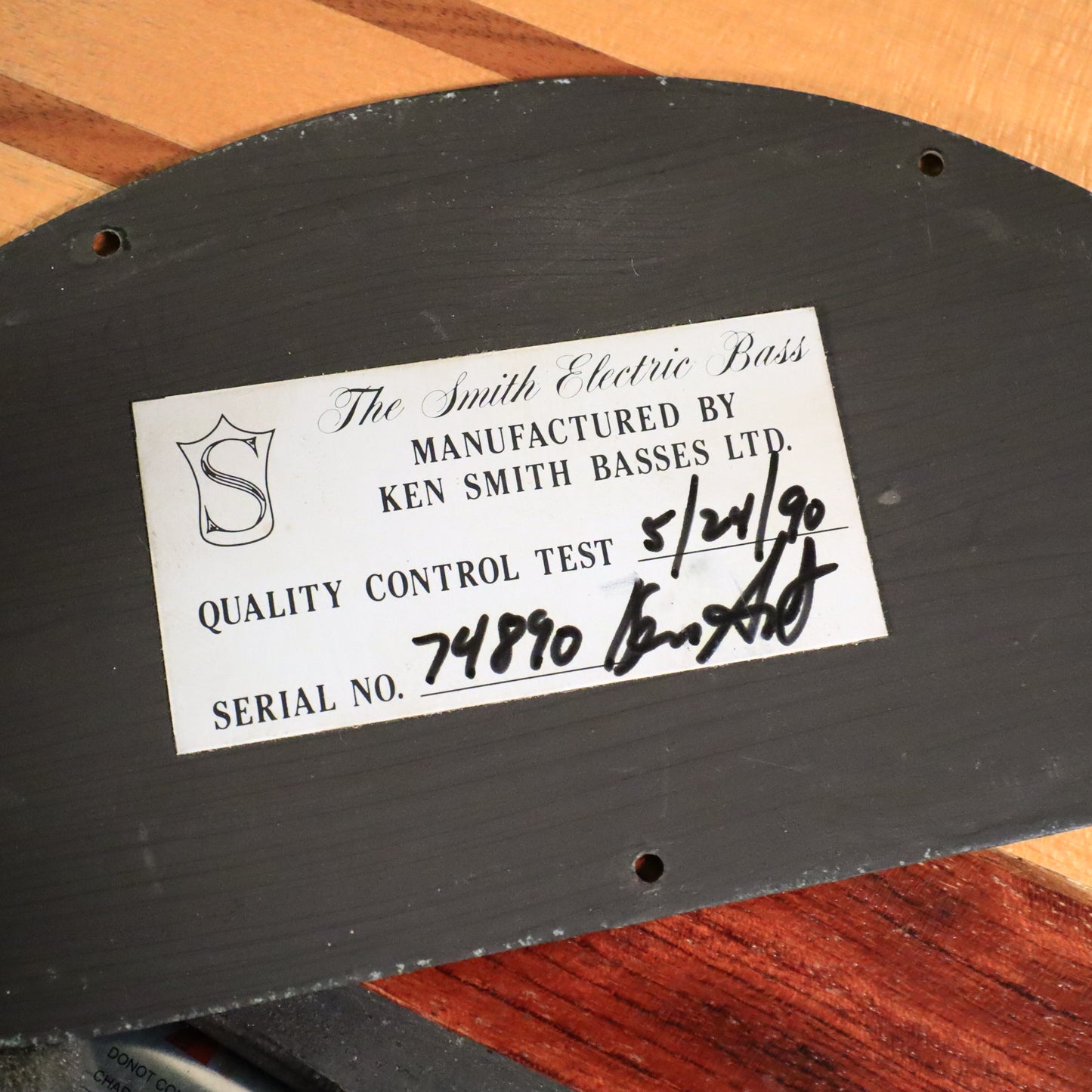1990 Ken Smith 5 String BT5 Bass 3-Knob