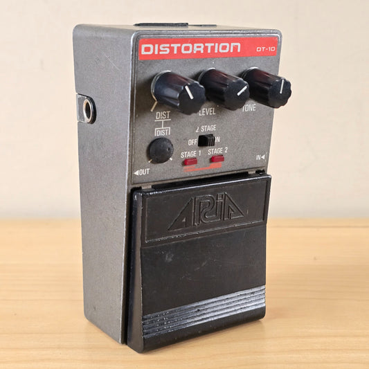 Aria DT-10 Distortion Pedal Vintage 1980s Made in Japan