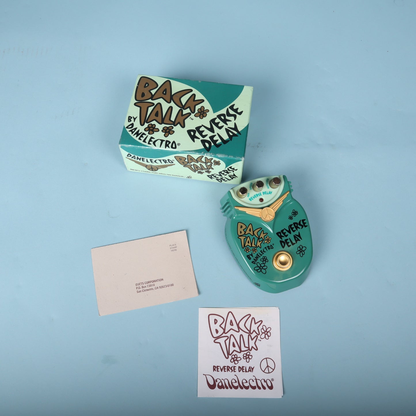 Danelectro Back Talk Reverse Delay Pedal with Original Box