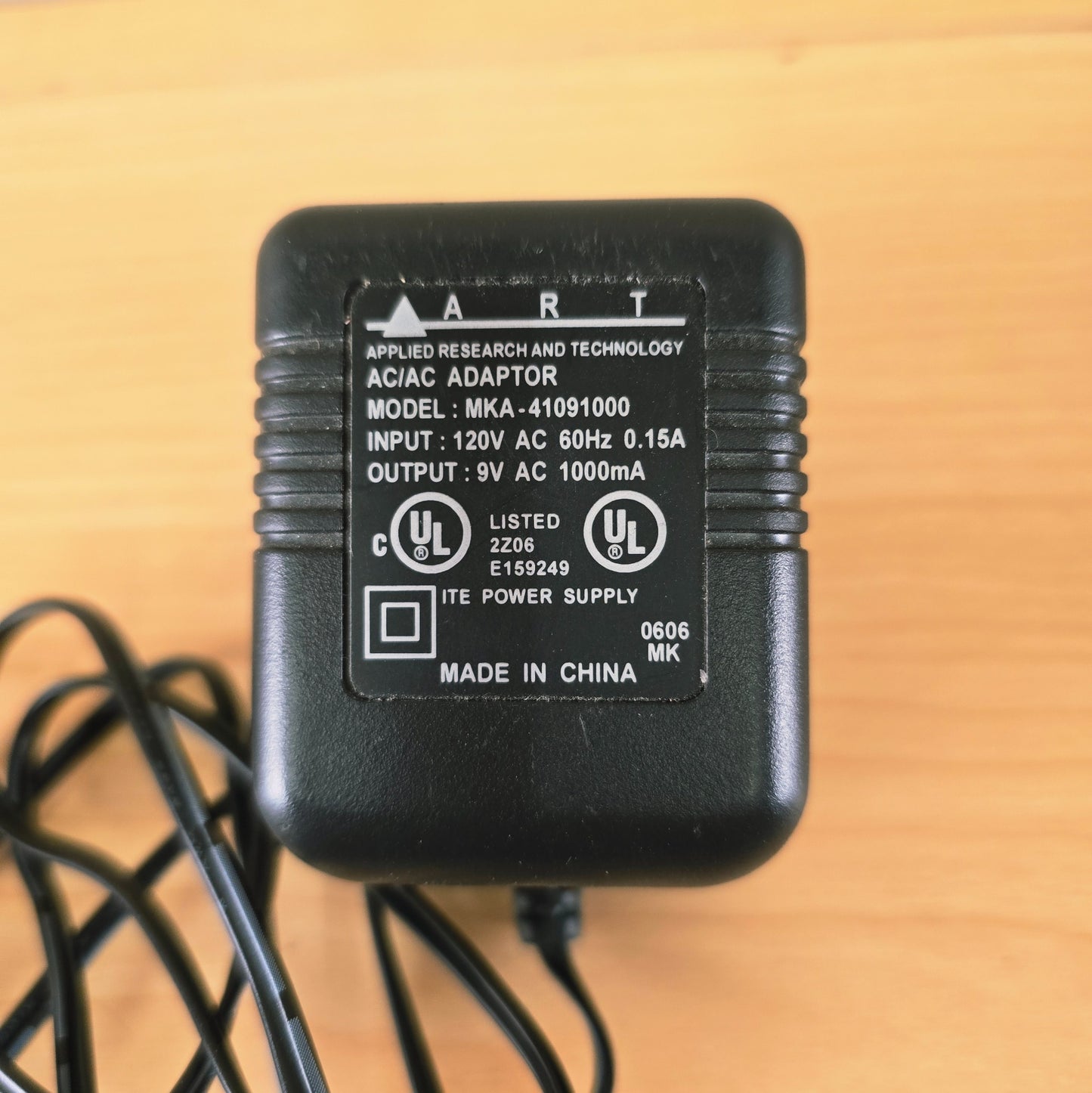 Genuine OEM ART 9V AC Power Supply for Tube MP, Studio V3, and Project Series