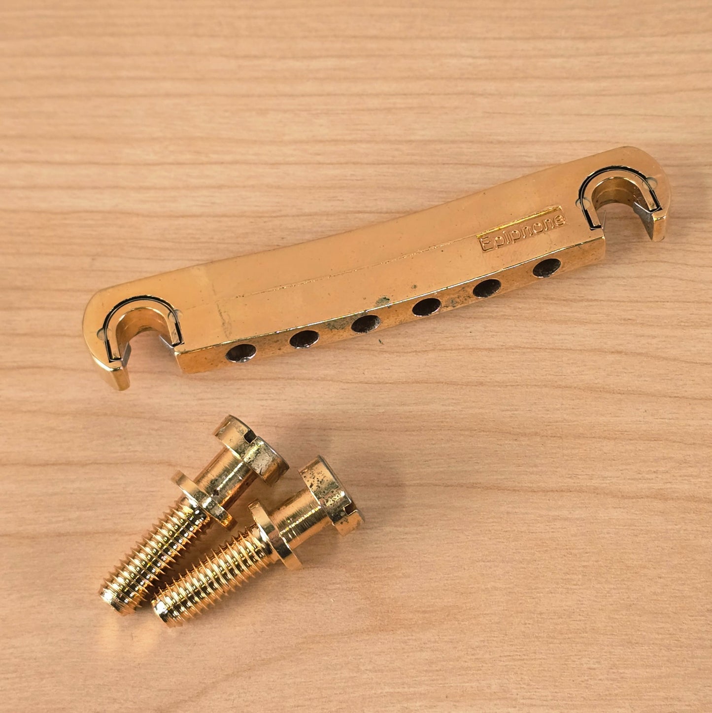 Epiphone LockTone Tune-o-matic Tailpiece Gold Patina Relic