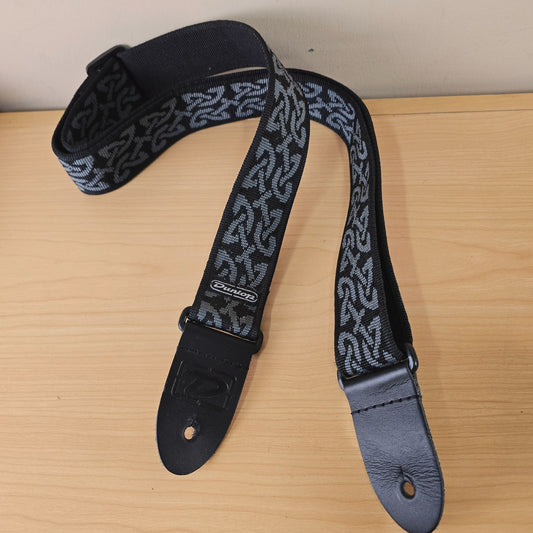 Dunlop D38-09 Celtic Woven Guitar Strap - Black / Grey