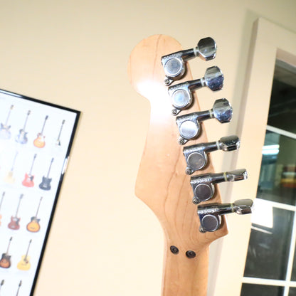 1989 Fender MIJ Stratocaster Black Flake Floating Tremolo