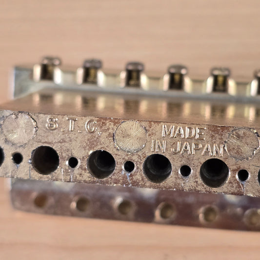 Vintage Japan S.T.C Strat Tremolo Bridge Ibanez Greco Tokai Fernandes GOLD 70s