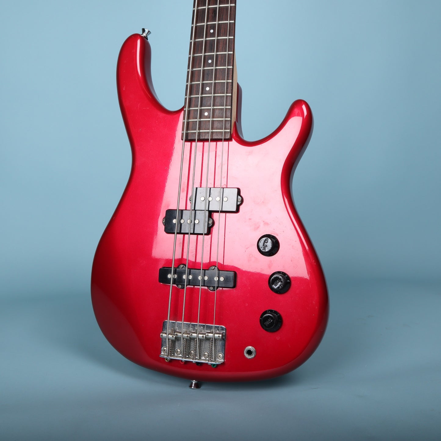 Fender MB-4 Modern Bass Chrome Red Made in Japan MIJ 32" Medium-Scale
