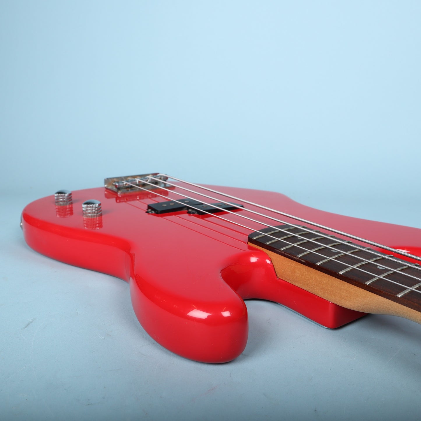 Memphis Precision Style Electric Bass Guitar Red Maple Neck