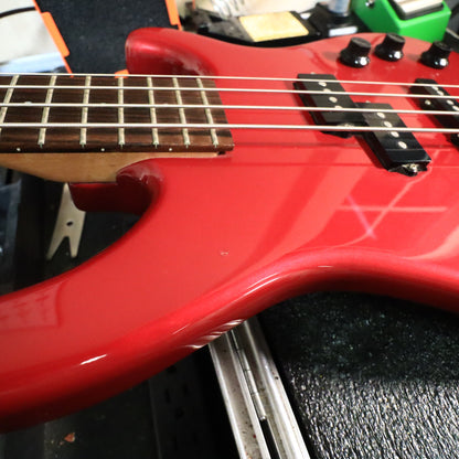 Fender MB-4 Modern Bass Chrome Red Made in Japan MIJ 32" Medium-Scale