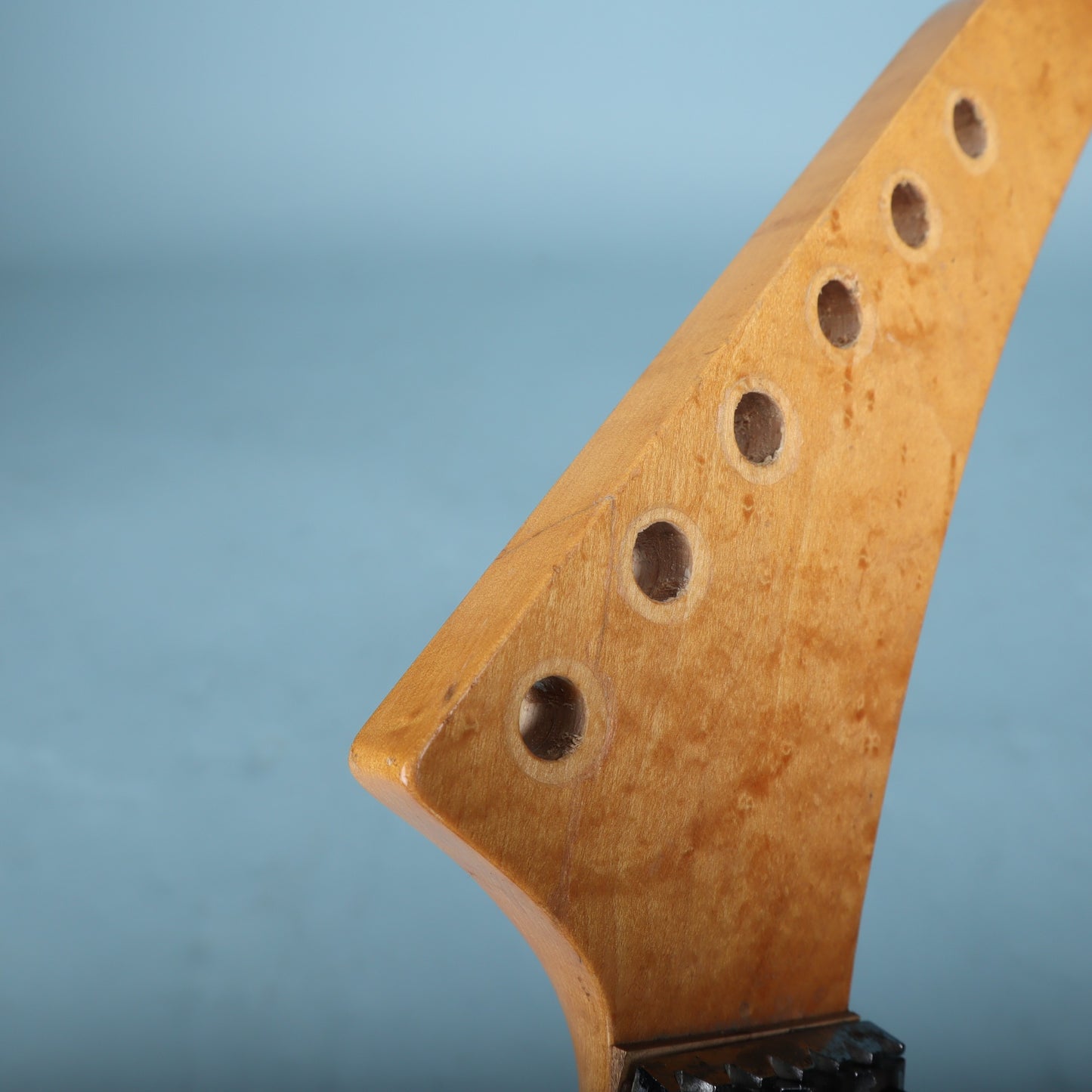 1980's Warmoth Birdseye Maple Explorer Guitar Neck Rosewood Floyd Rose Prep