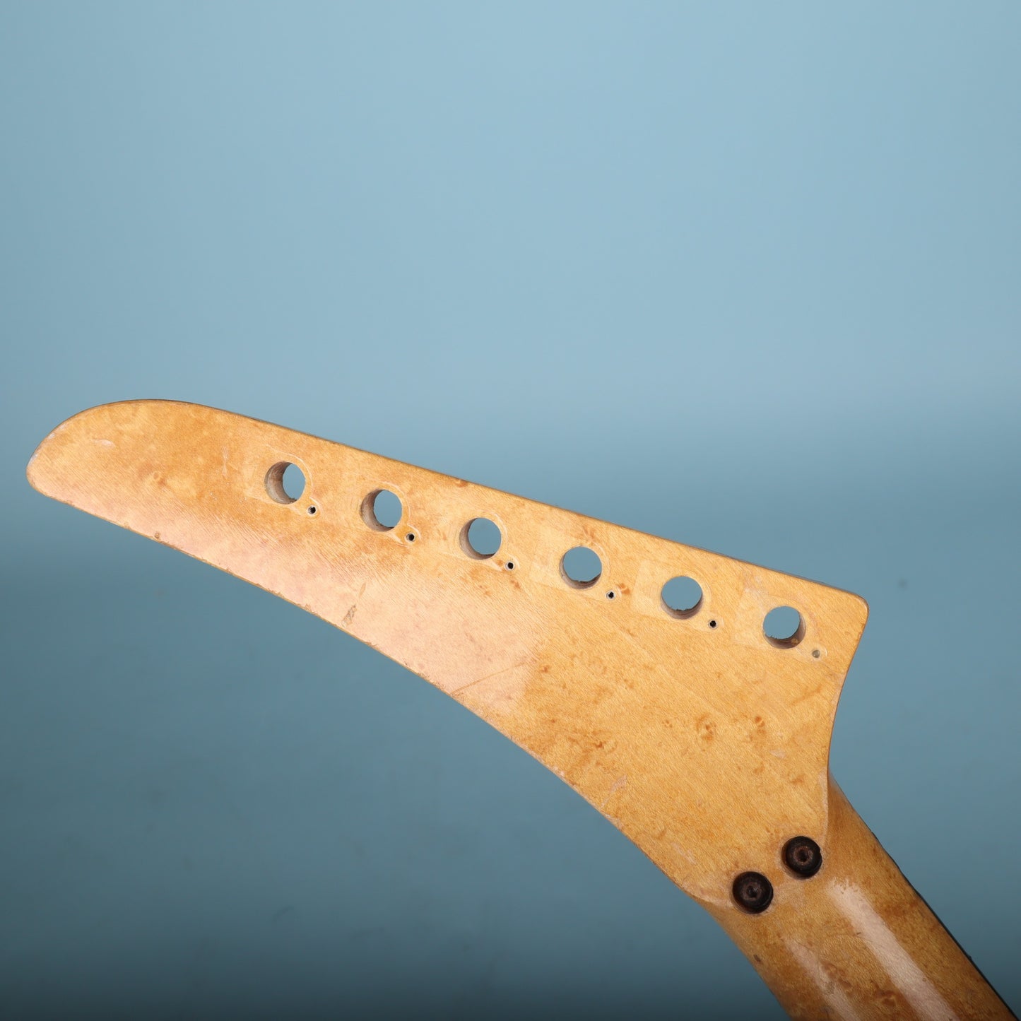1980's Warmoth Birdseye Maple Explorer Guitar Neck Rosewood Floyd Rose Prep