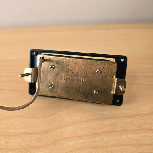ビンテージ 1980年代製 Gotoh ハムバッカー ピックアップ ラージポールピース インベーダータイプ ブラック