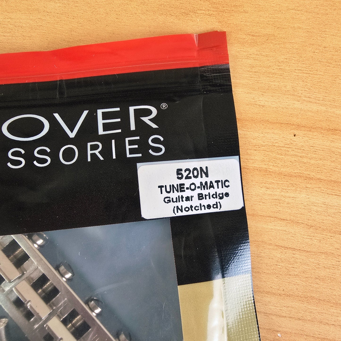 Grover 520N Tune-O-Matic Notched Guitar Bridge - Nickel