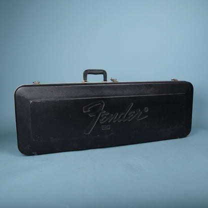 1980s Fender USA Molded Hardshell Rectangular Electric Guitar Case Black