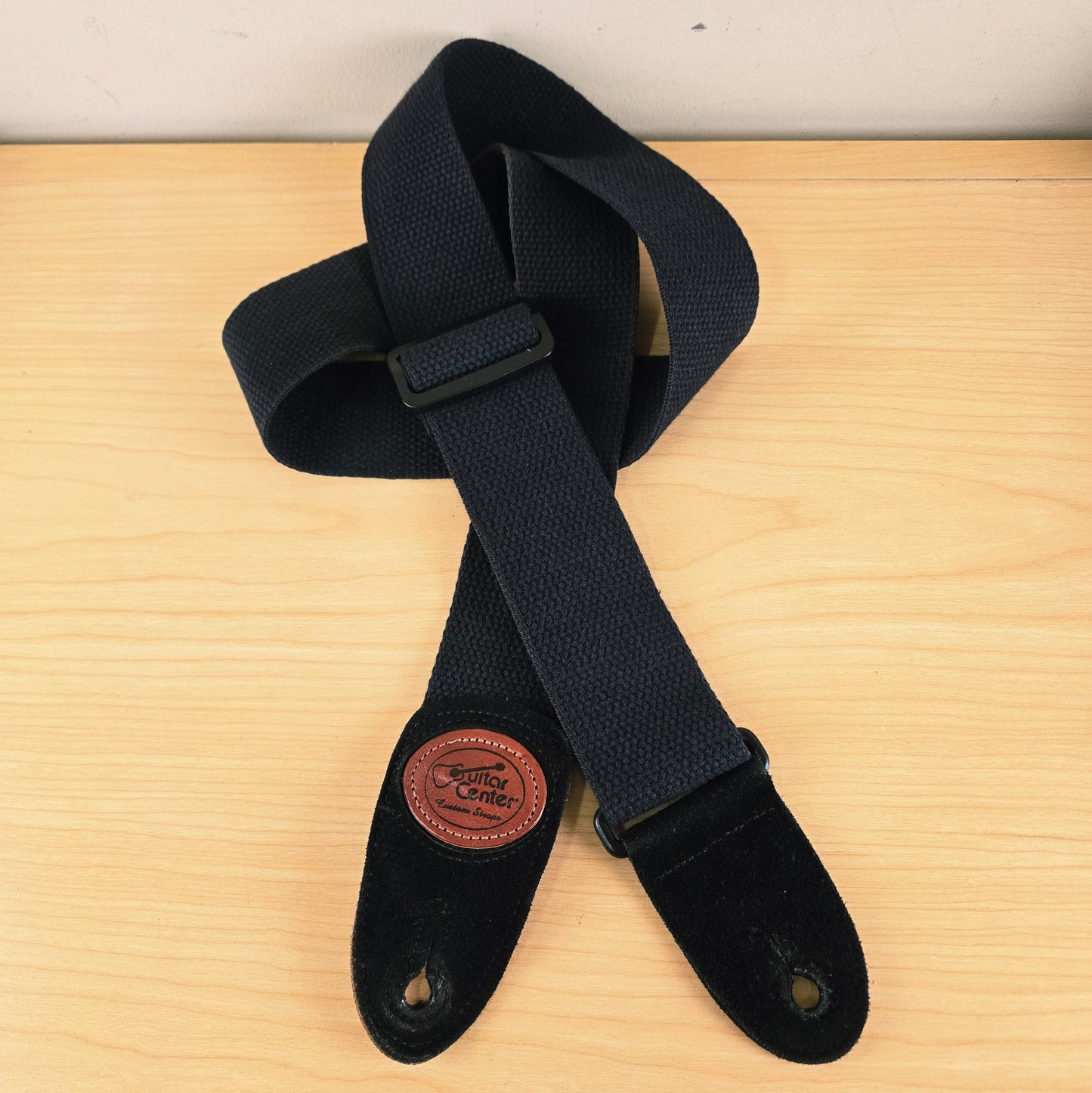 Vintage 90s Levy's Canada Guitar Center Custom Straps Black Woven Guitar Strap