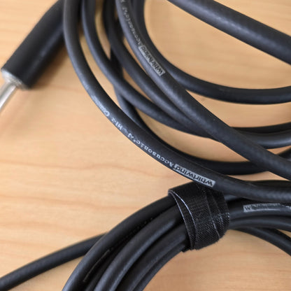 (2) Lot Fender 10ft Whirlwind Accusonic+1 1/4" TS Instrument Cables Pair