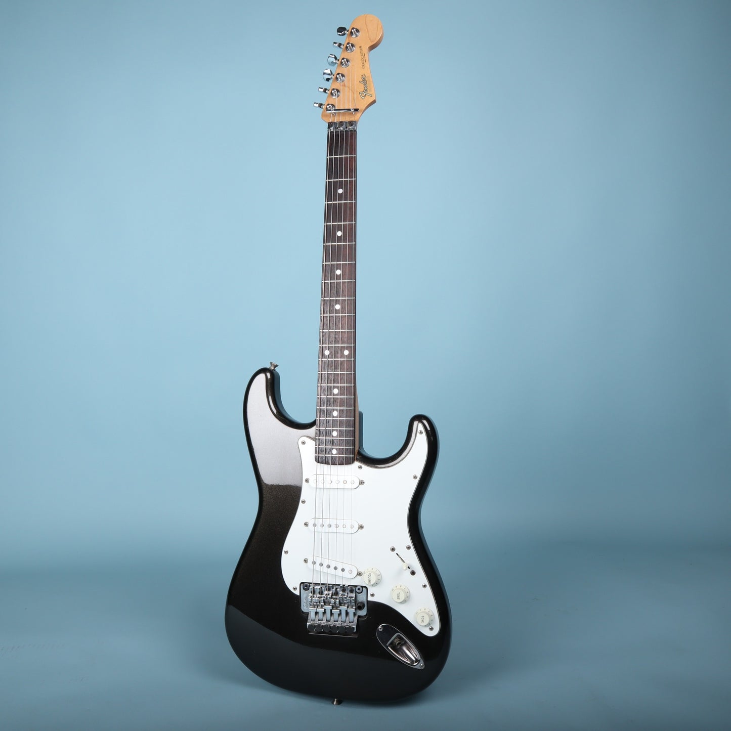 1989 Fender MIJ Stratocaster Black Flake Floating Tremolo