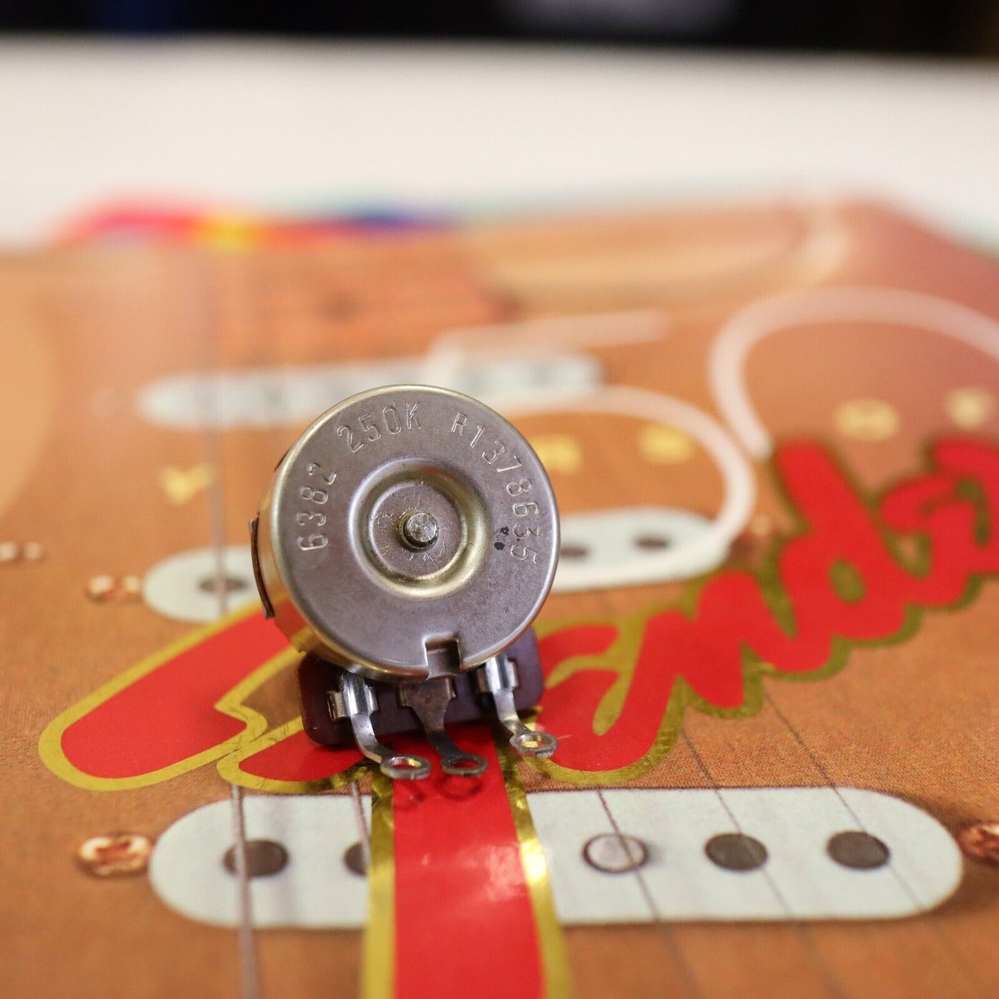 1986 Fender Telecaster AVRI CTS Pot NOS 250K Solid Shaft Guitar Potentiometer