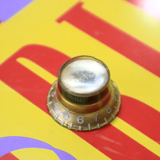 Vintage Gibson Gold Bell Top Hat Volume Knob for Electric Guitars - Single Item