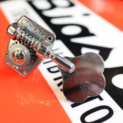 142C Grover Clover Leaf Vintage Style Chrome Bass Tuner Bass Side
