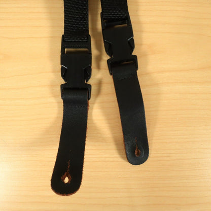 90s DiMarzio ClipLock Guitar Strap Leather ends