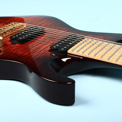 2016 Kiesel Carvin DC800 8 String Neck Thru Orangeburst Flamed