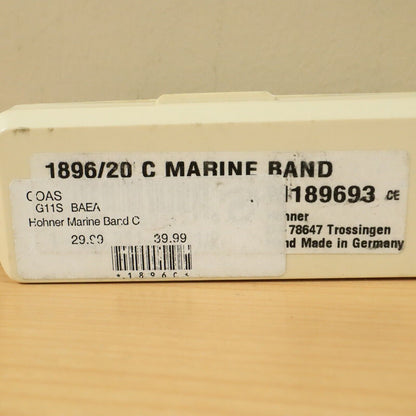 M. Hohner ~ Marine Band Harmonica No. 1896/20 ~ Key Of C