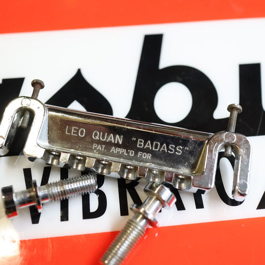 70s Leo Quan Badass Bridge 6 String Pat. App. *For Parts *2 Stripped screws*