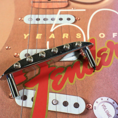 Genuine Fender Jazzmaster Jaguar 60s Bridge Thimbles Chrome Vintage Reissue