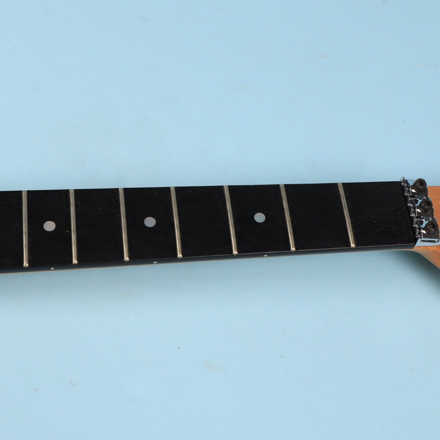 1980's Warmoth Maple Reverse Headstock Locking Nut Guitar Ebony Neck 24.75 Scale