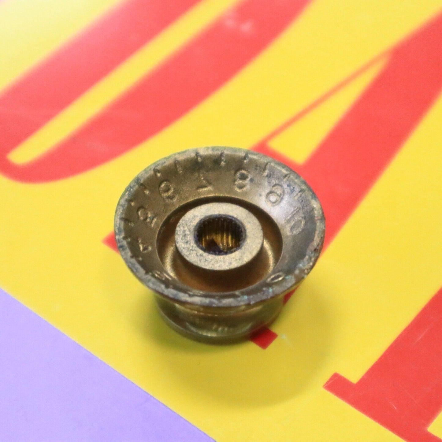 Vintage Gibson Gold Bell Top Hat Knob for Electric Guitars - Single Item