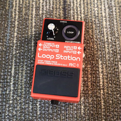 BOSS RC-1 Loop Station Looper Guitar Bass Compact Pedal Test Completed