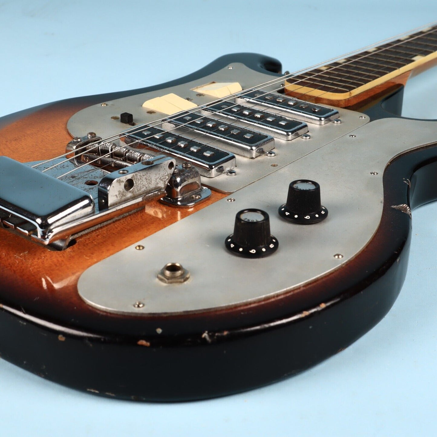 Vintage Teisco Del Rey WG-4L 4 Pickup Silvertone Eddie Van Halen's 1st Guitar