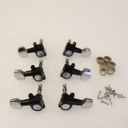 Rare Schaller Offset 3x3 Tuners Chrome Plastic Vintage 70's guitar W. Germany