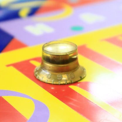 Vintage Gibson Gold Bell Top Hat Volume Knob for Electric Guitars - Single Item