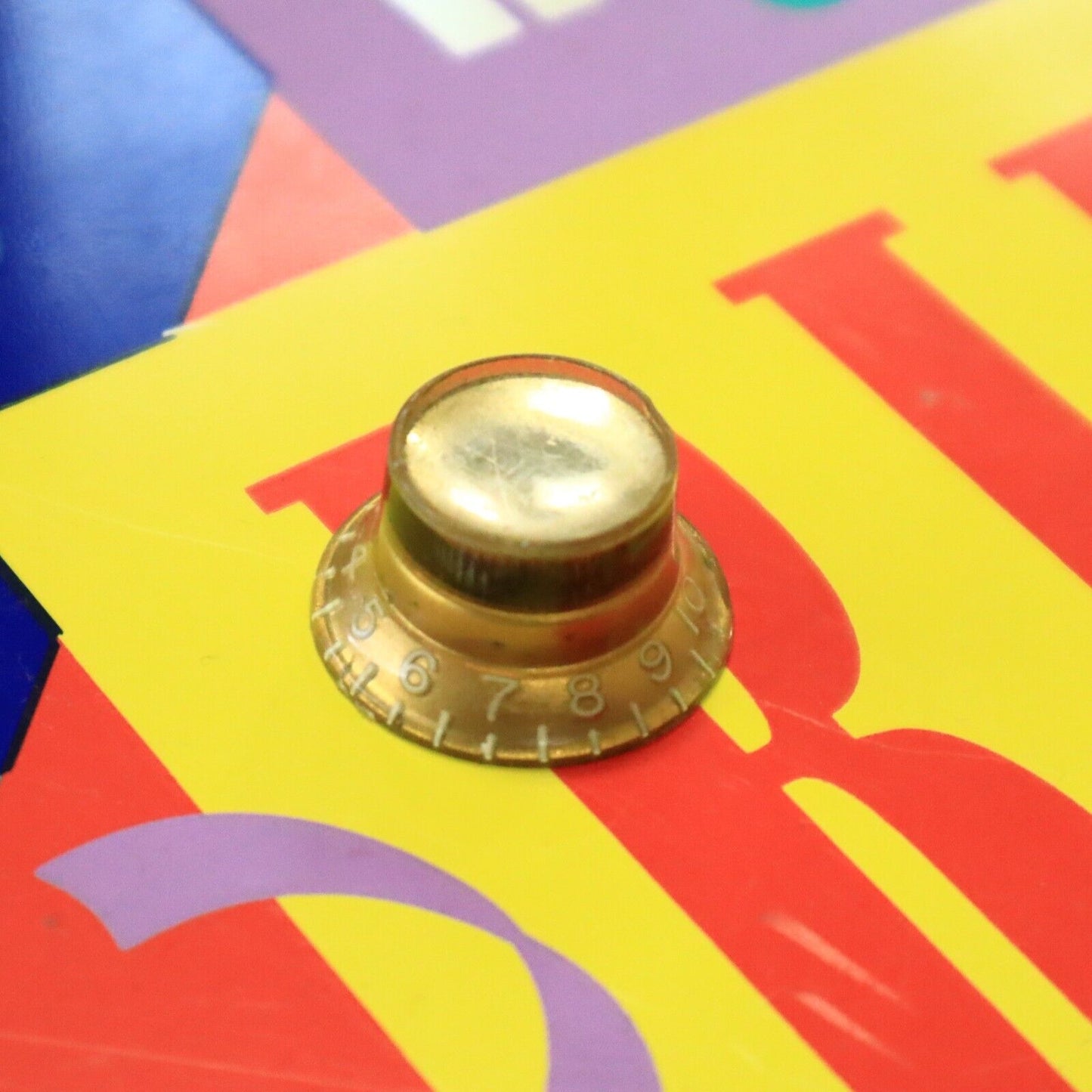Vintage Gibson Gold Bell Top Hat Volume Knob for Electric Guitars - Single Item