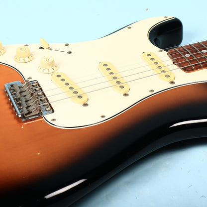 Fernandes MIJ Strat Left Hand Electric Guitar Tobacco Burst