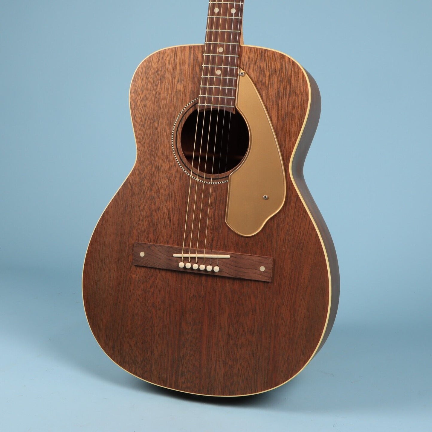 1960s Vintage Fender Newporter Acoustic Guitar Mahogany w/ Case Excellent Con.